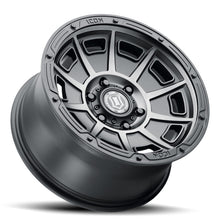 Load image into Gallery viewer, ICON Victory 17x8.5 6x5.5 0mm Offset 4.75in BS Smoked Satin Black Tint Wheel