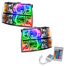 Oracle 07-13 Chevrolet Silverado SMD HL - Square Style - ColorSHIFT w/ Simple Cntrl