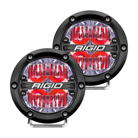 Rigid Industries 360-Series 4in LED Off-Road Drive Beam - Red Backlight (Pair) - Underdog Motorsports