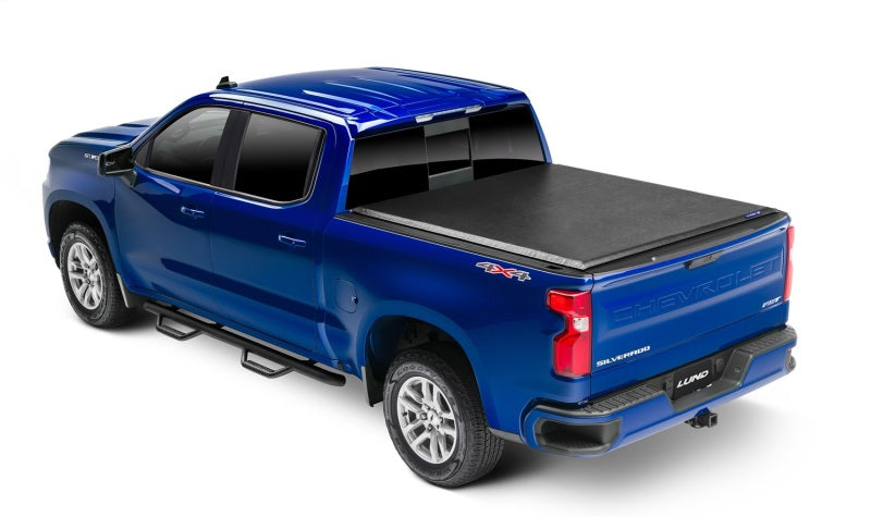 Lund 05-17 Nissan Frontier (5ft. Bed w/o Utility TRack) Genesis Roll Up Tonneau Cover - Black