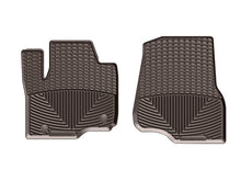 Load image into Gallery viewer, WeatherTech 2017+ Ford F-250/F-350/F-450/F550 (Crew Cab &amp; SuperCab) Front Rubber Mats - Cocoa