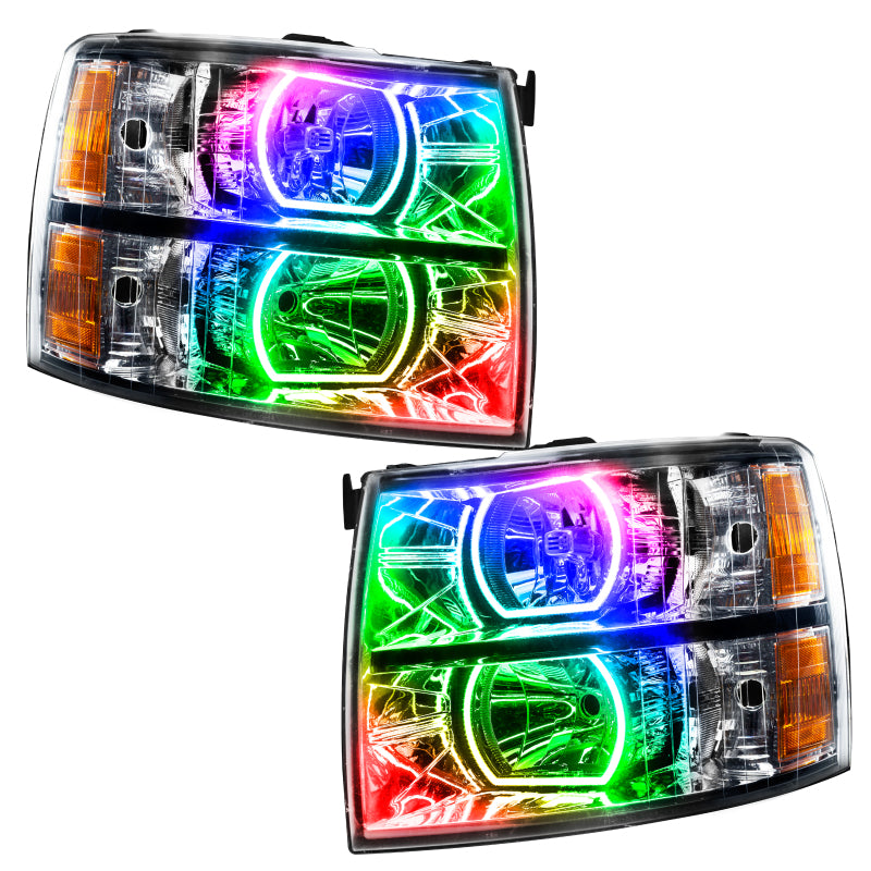 Oracle 07-13 Chevrolet Silverado SMD HL - Square Style - ColorSHIFT w/ Simple Controller
