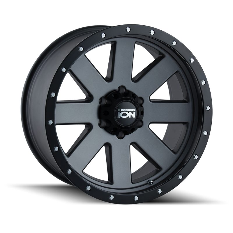 ION Type 134 17x8.5 / 5x127 BP / 6mm Offset / 83.82mm Hub Matte Gunmetal/Black Beadlock Wheel