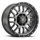 ICON Alpha 20x9 8x170 0mm Offset 5in BS 125.2mm Bore Gun Metal Wheel