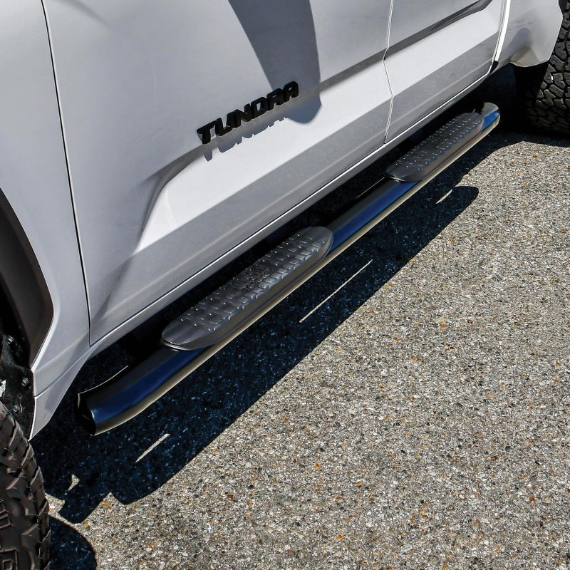 Westin 2022 Toyota Tundra Double Cab PRO TRAXX 4 Oval Nerf Step Bars - Black