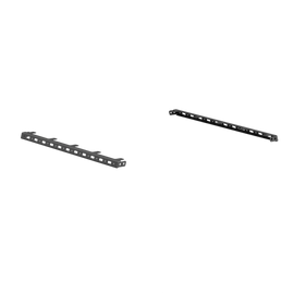 Road Armor TRECK Dual Upper 5-1/2-6ft Bed Accessory Rail & 5-Light Mounts - Tex Blk (Pair) - Underdog Motorsports