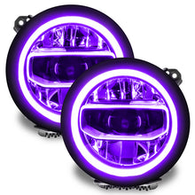 Load image into Gallery viewer, Oracle Jeep Wrangler JL/Gladiator JT RGB+W Headlight DRL Kit - ColorSHIFT w/o Cntrl