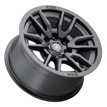 Load image into Gallery viewer, ICON Vector 6 17x8.5 6x5.5 0mm Offset 4.75in BS 106.1mm Bore Satin Black Wheel