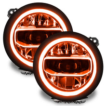 Load image into Gallery viewer, Oracle Jeep Wrangler JL/Gladiator JT RGB+W Headlight DRL Kit - ColorSHIFT w/o Cntrl