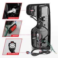 Load image into Gallery viewer, ANZO 19-21 Chevy Silverado Full LED Taillights Black Housing Smoke Lens G2 (w/C light Bars)