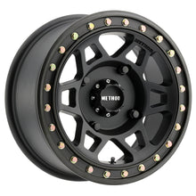 Load image into Gallery viewer, Method MR405 UTV Beadlock 15x7 / 5+2/38mm Offset / 4x136 / 106mm CB Matte Black Wheel