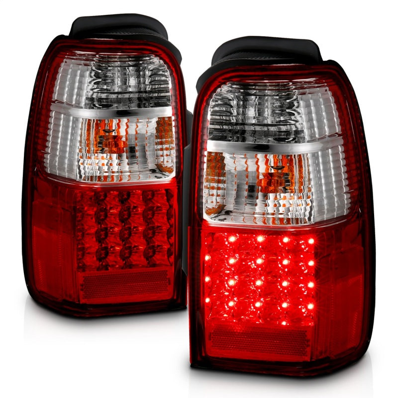 ANZO 2001-2002 Toyota 4 Runner LED Taillights Red/Clear