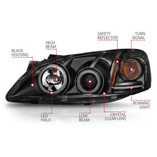 Load image into Gallery viewer, ANZO 2005-2010 Pontiac G6 Projector Headlights w/ Halo Black (CCFL)