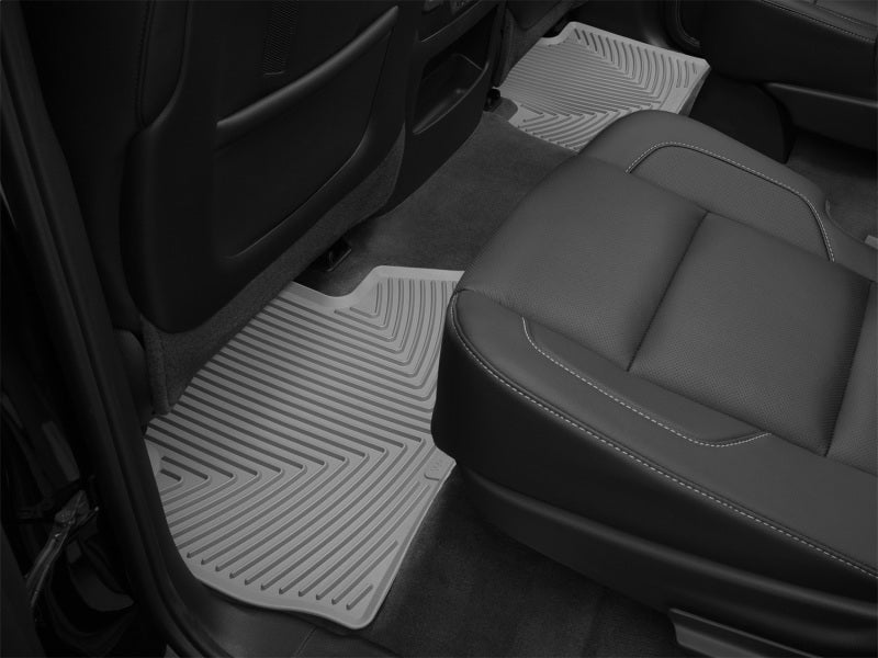 WeatherTech 2015+ Cadillac Escalade 2nd Row Rear Rubber Mats - Grey