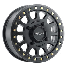 Load image into Gallery viewer, Method MR401 UTV Beadlock 15x6 / 5+1/53mm Offset / 4x136 / 106mm CB Matte Black Wheel