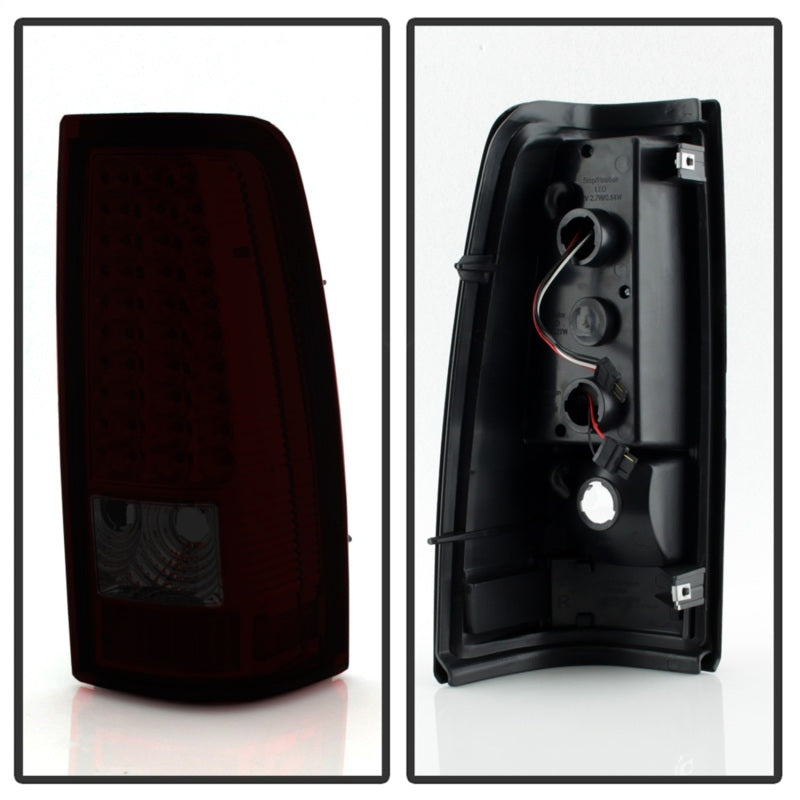 xTune Chevy Silverado 1500/2500/3500 99-02 LED Tail Lights Red Smoke ALT-ON-CS99-LED-RS