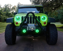 Load image into Gallery viewer, Oracle 7in High Powered LED Headlights - Black Bezel - ColorSHIFT 2.0