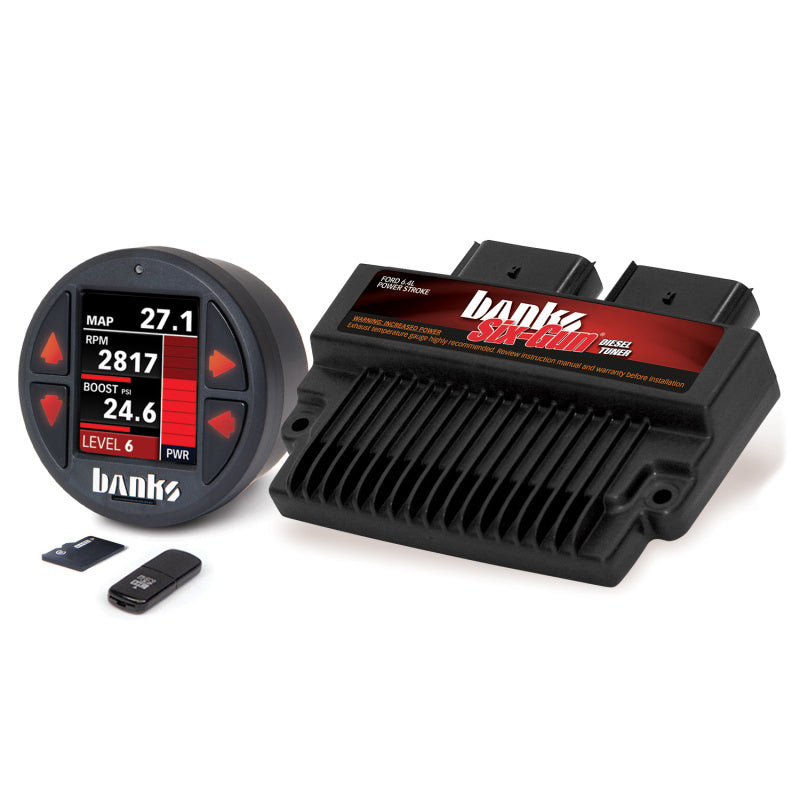 Banks 08-10 Ford F-250/F-350/F-450 6.4L Six-Gun Diesel Tuner w/ iDash-1.8 DataMonster