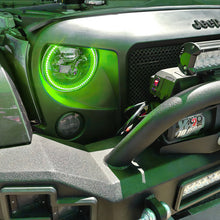 Load image into Gallery viewer, Oracle 7in High Powered LED Headlights - Black Bezel - ColorSHIFT 2.0