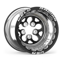 Load image into Gallery viewer, Weld Alpha-1 15x15 / 5x5 BP /4in. BS Black Wheel - Black Double Beadlock MT