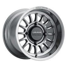 Load image into Gallery viewer, Method MR411 Bead Grip 15x7 / 4+3/13mm Offset / 4x136 / 106.25mm CB Gloss Titanium Wheel