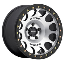 Load image into Gallery viewer, Method MR105 Beadlock 17x9 -38mm Offset 5x5 71.5mm CB Machined w/Matte Black Ring Wheel