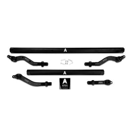 Jeep JK 2.5 Ton Extreme Duty Tie Rod & Drag Link Assembly in Black Aluminum Fits 07-18 Jeep Wrangler JK Apex Chassis Note this kit is Fits vehicles with a lift of 3.5 inches or less