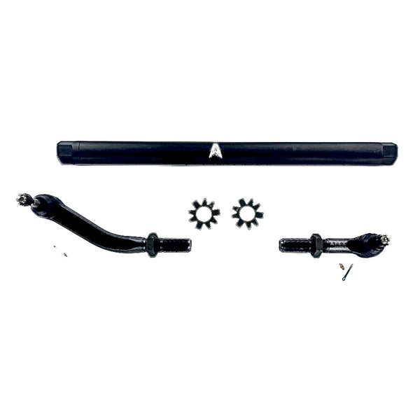 JK 2.5 Ton Extreme Duty No Flip Drag Link Assembly in Black Aluminum Fits 07-18 Jeep Wrangler JK Fits a axles with a lift of 3.5 inches or less Apex Chassis