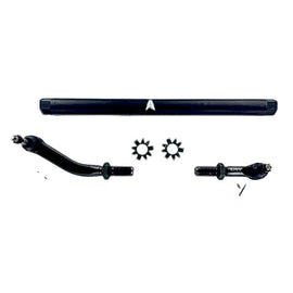 JK 2.5 Ton Extreme Duty No Flip Drag Link Assembly in Black Aluminum Fits 07-18 Jeep Wrangler JK Fits a axles with a lift of 3.5 inches or less Apex Chassis
