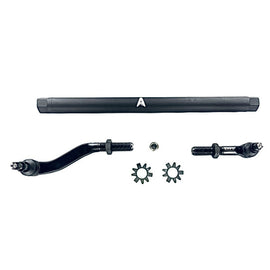 JK 2.5 Ton Extreme Duty Yes Flip Drag Link Assembly in Black Aluminum Fits 07-18 Jeep Wrangler JK Fits a axles with a lift of 3.5 inches or more Requires drilling the knuckle includes the taper sleeve Apex Chassis