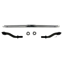 JK 2.5 Ton Extreme Duty Tie Rod Assembly in Polished Aluminum Apex Chassis