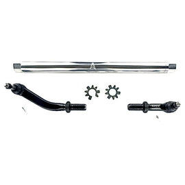 JK 2.5 Ton Extreme Duty No Flip Drag Link Assembly in Polished Aluminum Fits 07-18 Jeep Wrangler JK Fits a axles with a lift of 3.5 inches or less Apex Chassis