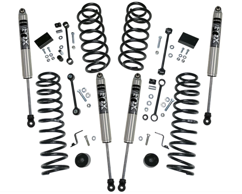 18-19 Jeep Wrangler JL Unlimited 4in Dual Rate Coil Lift Kit- Incl Rubicon w/ Fox Shocks