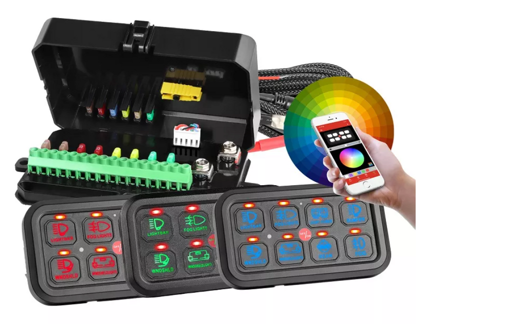 MULTIFUNCTION RGB SWITCH PANEL WITH BLUETOOTH CONTROLLED