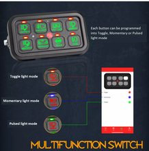 Load image into Gallery viewer, MULTIFUNCTION RGB SWITCH PANEL WITH BLUETOOTH CONTROLLED