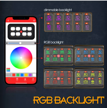 Load image into Gallery viewer, MULTIFUNCTION RGB SWITCH PANEL WITH BLUETOOTH CONTROLLED
