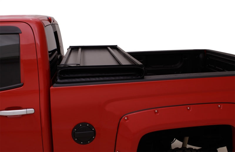 Lund 07-13 Toyota Tundra Fleetside (6.5ft. Bed) Hard Fold Tonneau Cover - Black