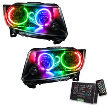 Load image into Gallery viewer, Oracle 11-13 Jeep Grand Cherokee SMD HL (Non-HID) - Chrome - ColorSHIFT w/ 2.0 Cntrl