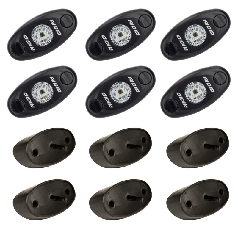 Rigid Industries Rock Light Kit- Amber (6 lights) - Underdog Motorsports