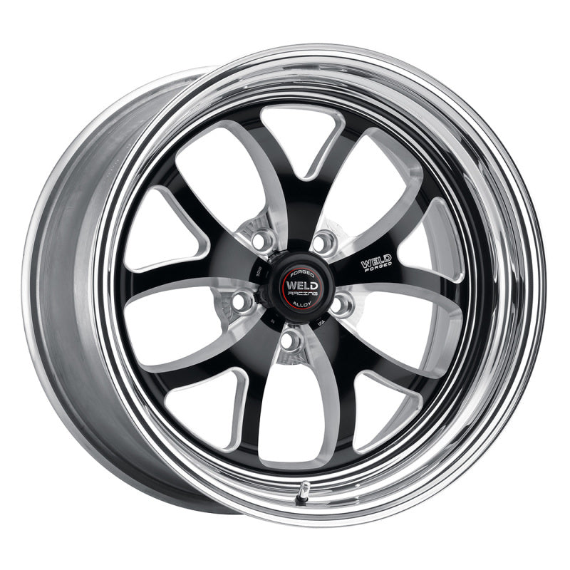 Weld S76 18x11 / 5x4.75 BP / 3.2in. BS Black Wheel (Low Pad) - Non-Beadlock