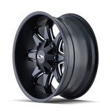 ION Type 181 20x12 / 8x165.1 BP / -44mm Offset / 130.8mm Hub Satin Black/Milled Spokes Wheel