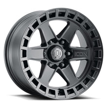 Load image into Gallery viewer, ICON Raider 17x8.5 6x5.5 0mm Offset 4.75in BS Satin Black Wheel