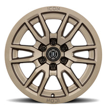 Load image into Gallery viewer, ICON Vector 6 17x8.5 6x5.5 0mm Offset 4.75in BS 106.1mm Bore Bronze Wheel