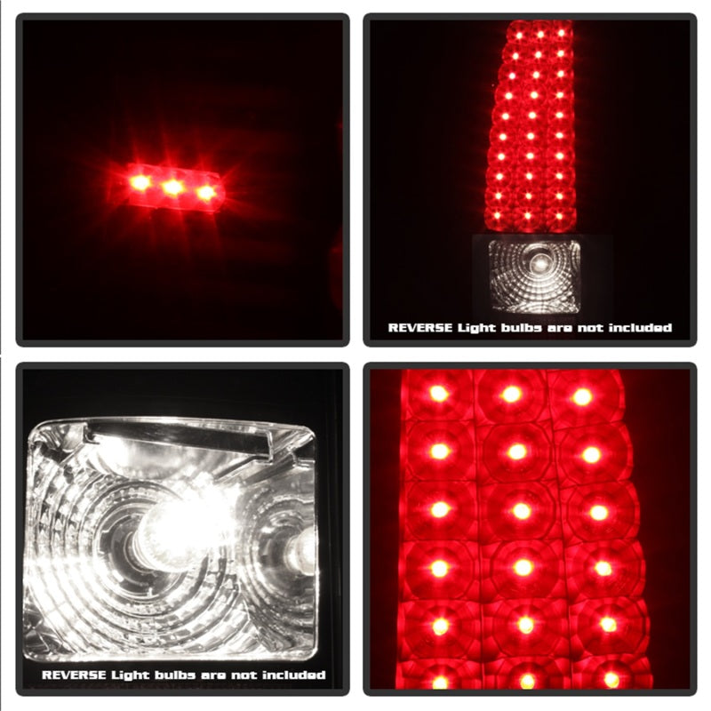 xTune 03-06 Silverado 1500/2500 (Will Not Fit Stepside) LED Tail Lights Black ALT-ON-CS03-LED-BK