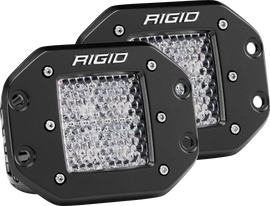 Rigid Industries Dually - Flush Mount - 60 Deg. Lens - Set of 2 - Underdog Motorsports