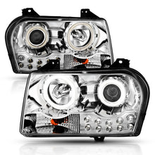 Load image into Gallery viewer, ANZO 2005-2010 Chrysler 300 Projector Headlights w/ Halo Chrome