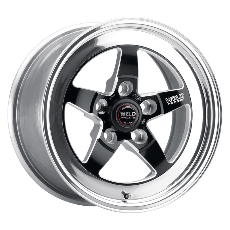 Weld S71 15x16.33 / 5x4.75 BP / 7.5in. BS Black Wheel (Low Pad) - Non-Beadlock