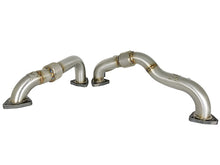 Load image into Gallery viewer, aFe Twisted Steel Power Package Up-Pipes / Manifold 08-10 Ford Diesel Trucks V8 6.4L (td)