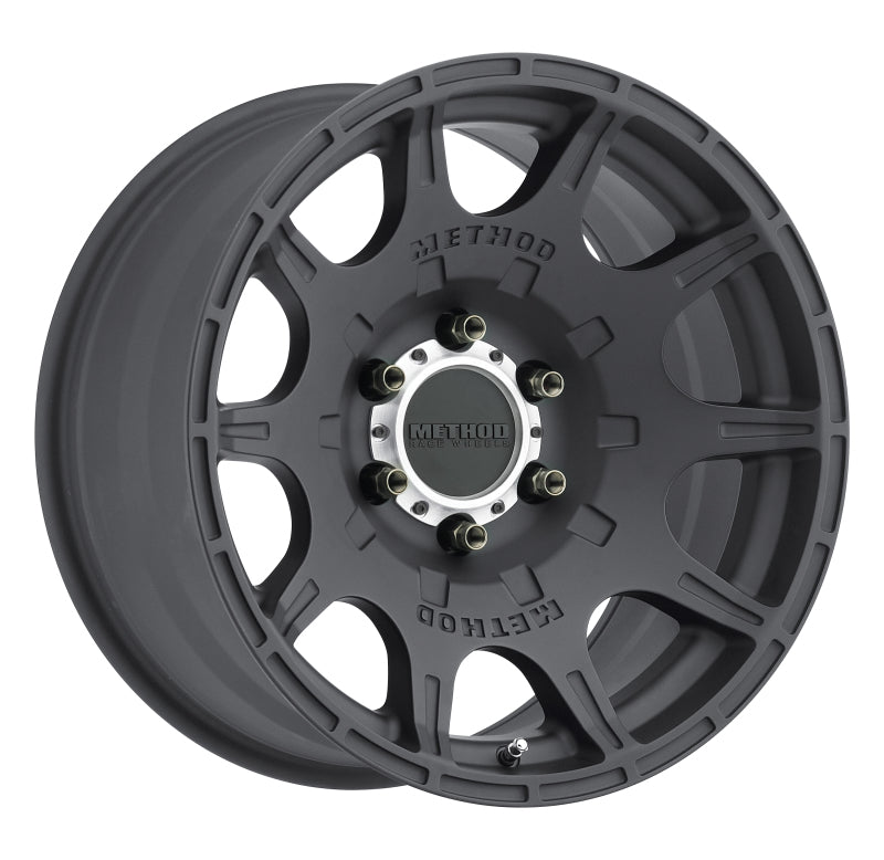 Method MR308 Roost 18x9 +18mm Offset 6x5.5 106.25mm CB Matte Black Wheel