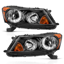 Load image into Gallery viewer, ANZO 2008-2012 Honda Accord 4 Door Crystal Headlight Black